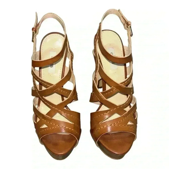 GUESS Women's Kylipso Tan Platform Heels - Picture 3 of 10